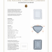7.37 Ct.Tw.Total Carat Weight Citrine Pair from Brazil 3 D Scan Report
