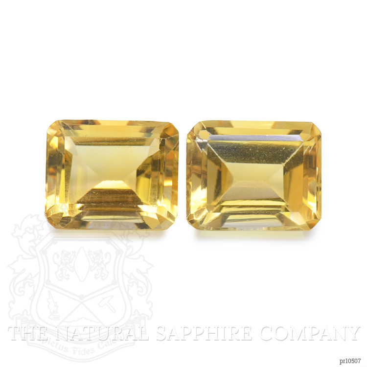 9.53 Ct.Tw. Citrine Pair from Brazil