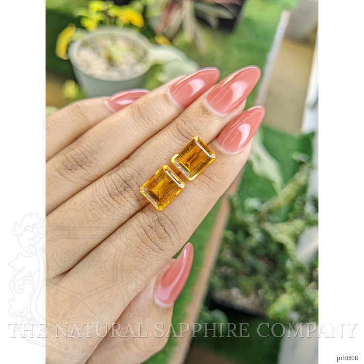8.39 Ct.Tw. Citrine Pair from Brazil