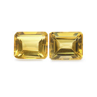 9.23 Ct.Tw. Emerald Citrine Pair