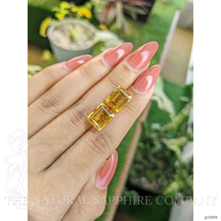 9.23 Ct.Tw. Citrine Pair from Brazil