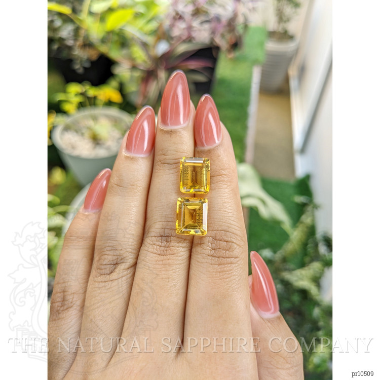 9.23 Ct.Tw. Citrine Pair from Brazil