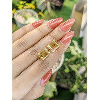 8.78 Ct.Tw.Total Carat Weight Citrine Pair from Brazil Life Style