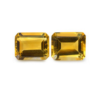 7.86 Ct.Tw.Total Carat Weight Citrine Pair from Brazil Image