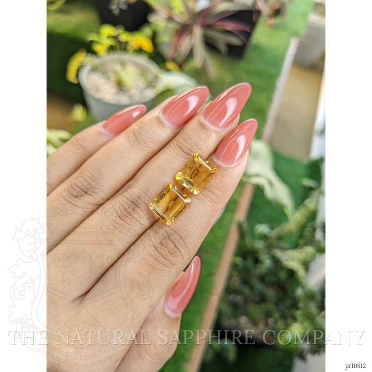 7.46 Ct.Tw. Citrine Pair from Brazil