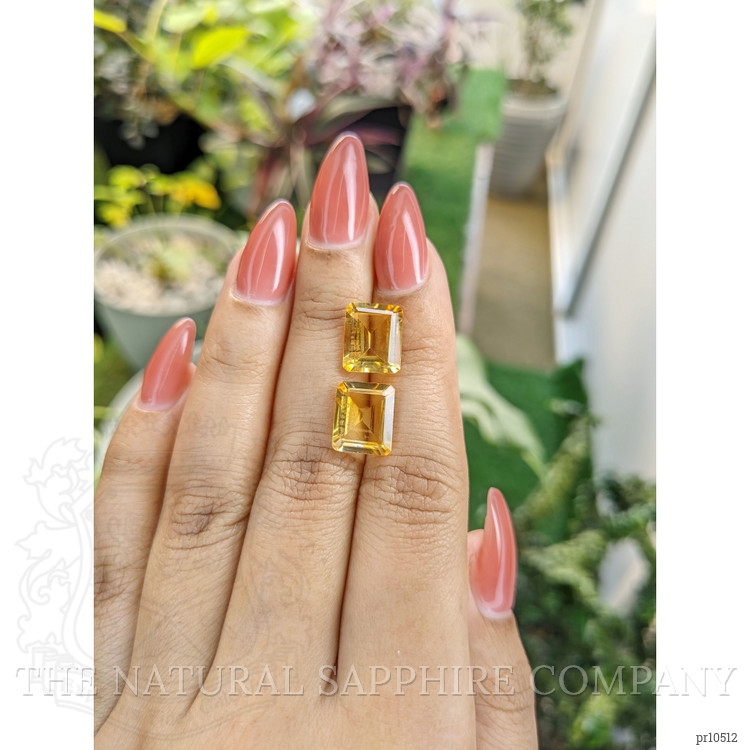 7.46 Ct.Tw. Citrine Pair from Brazil