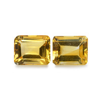 9.09 Ct.Tw. Emerald Citrine Pair