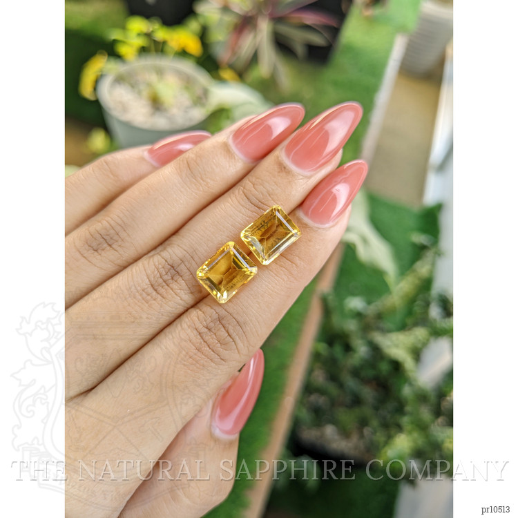 9.09 Ct.Tw. Citrine Pair from Brazil