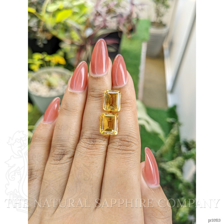 9.09 Ct.Tw. Citrine Pair from Brazil