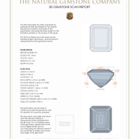 9.09 Ct.Tw.Total Carat Weight Citrine Pair from Brazil 3 D Scan Report
