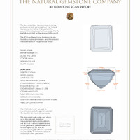 9.09 Ct.Tw.Total Carat Weight Citrine Pair from Brazil 3 D Scan Report