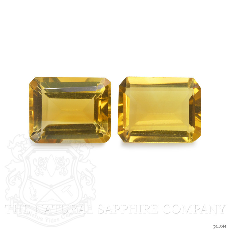 7.78 Ct.Tw. Citrine Pair from Brazil