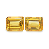 7.46 Ct.Tw.Total Carat Weight Citrine Pair from Brazil Image