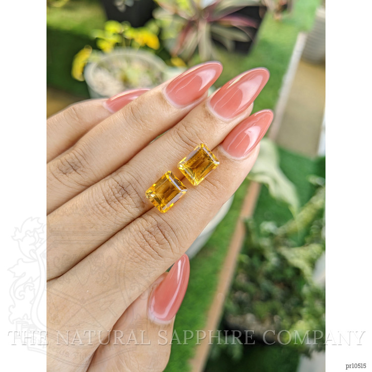 7.46 Ct.Tw. Citrine Pair from Brazil