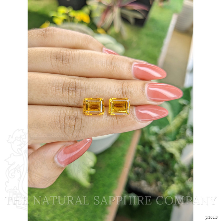 7.46 Ct.Tw. Citrine Pair from Brazil