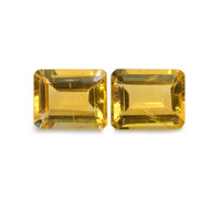 7.73 Ct.Tw. Emerald Citrine Pair