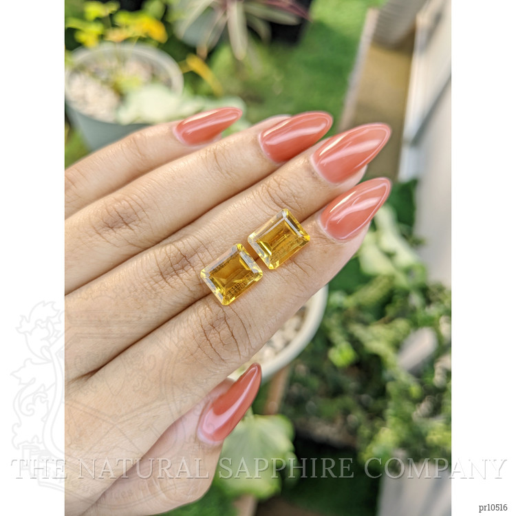 7.73 Ct.Tw. Citrine Pair from Brazil