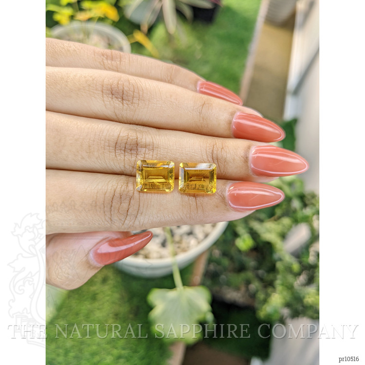7.73 Ct.Tw. Citrine Pair from Brazil