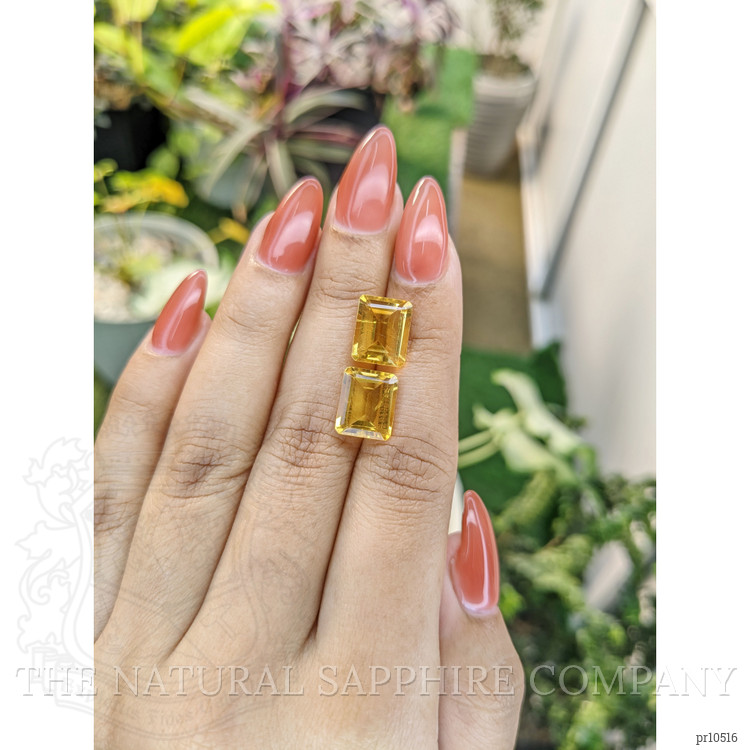 7.73 Ct.Tw. Citrine Pair from Brazil