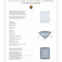 7.73 Ct.Tw.Total Carat Weight Citrine Pair from Brazil 3 D Scan Report