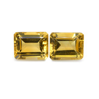 7.03 Ct.Tw.Total Carat Weight Citrine Pair from Brazil Image
