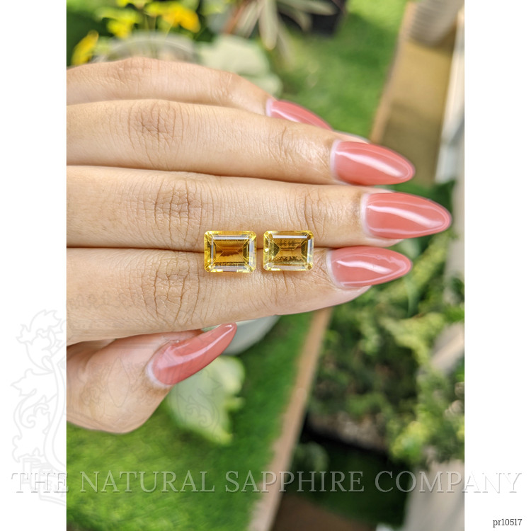 7.03 Ct.Tw. Citrine Pair from Brazil