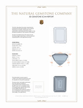 7.03 Ct.Tw.Total Carat Weight Citrine Pair from Brazil 3 D Scan Report