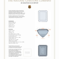 7.03 Ct.Tw.Total Carat Weight Citrine Pair from Brazil 3 D Scan Report