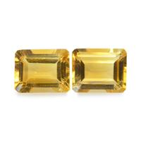 6.16 Ct.Tw.Total Carat Weight Citrine Pair from Brazil Image