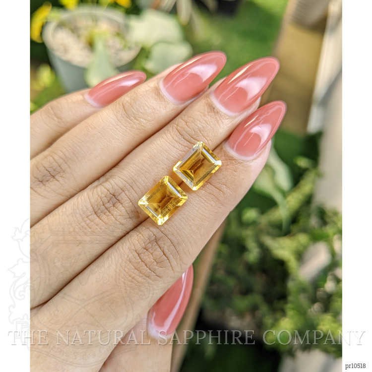 6.16 Ct.Tw. Citrine Pair from Brazil