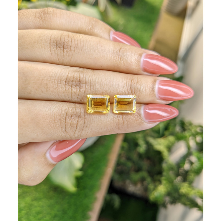 6.16 Ct.Tw. Citrine Pair from Brazil
