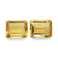 5.42 Ct.Tw. Emerald Cut Citrine Pair