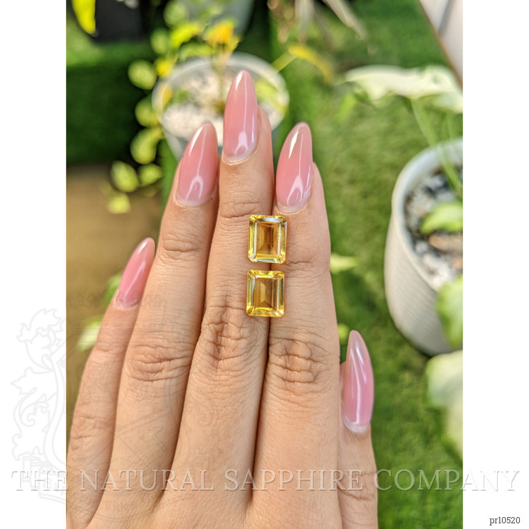 5.42 Ct.Tw. Citrine Pair from Brazil