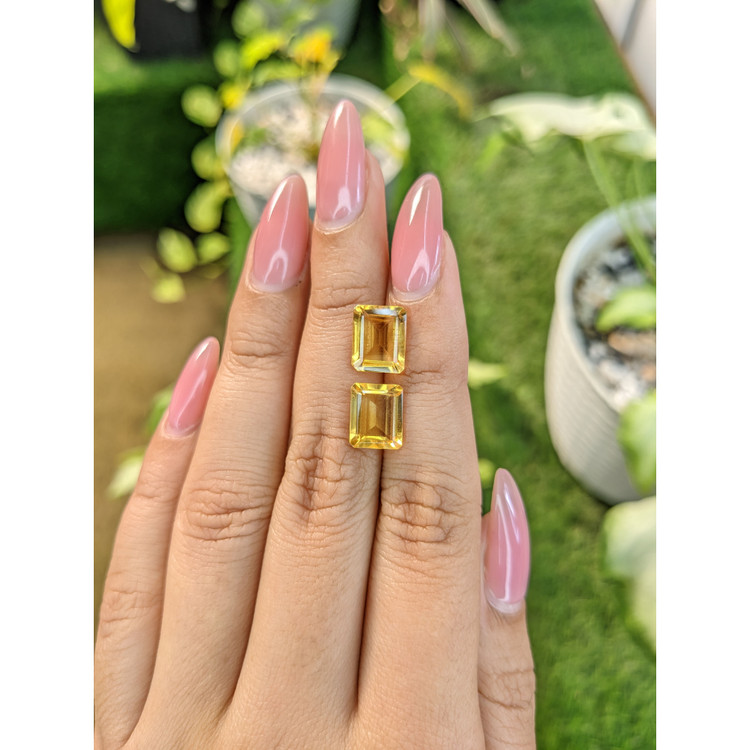 5.42 Ct.Tw. Citrine Pair from Brazil