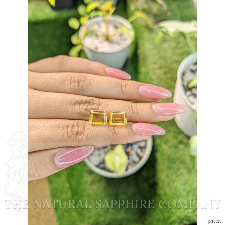 5.42 Ct.Tw. Citrine Pair from Brazil