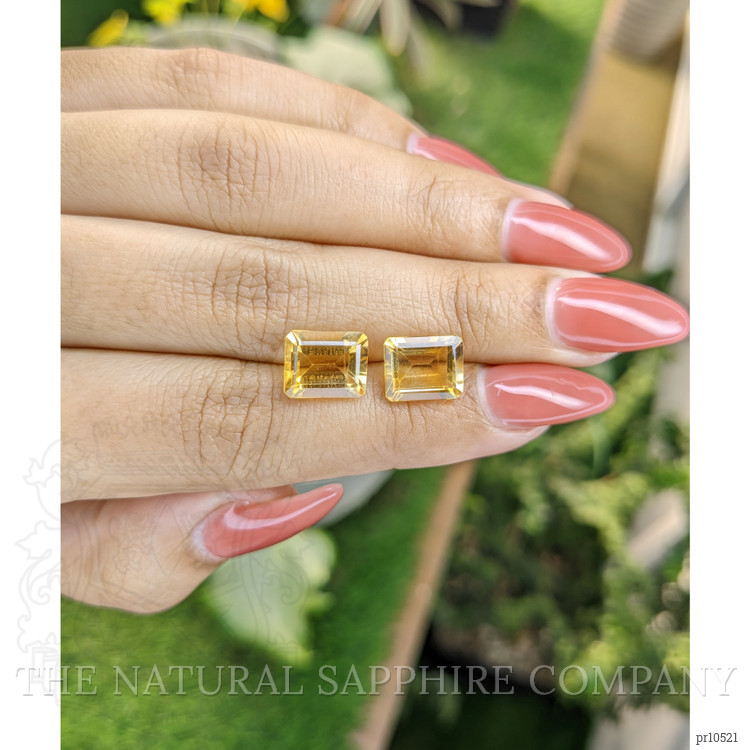 5.99 Ct.Tw. Citrine Pair from Brazil