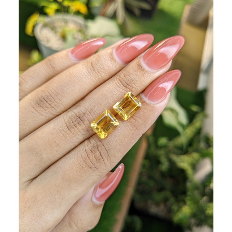 5.99 Ct.Tw. Citrine Pair from Brazil