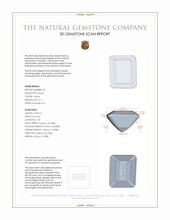 5.99 Ct.Tw.Total Carat Weight Citrine Pair from Brazil 3 D Scan Report