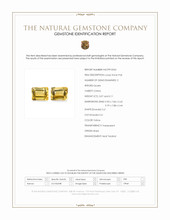 6.18 Ct.Tw.Total Carat Weight Yellow Citrine Pair from Brazil Scan Report