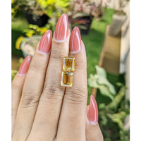6.18 Ct.Tw.Total Carat Weight Citrine Pair from Brazil Life Style