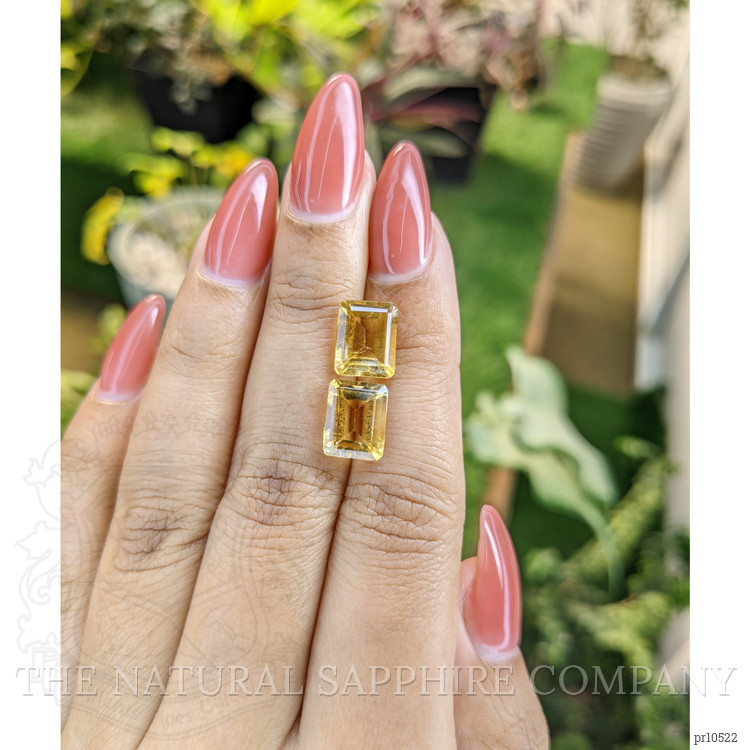 6.18 Ct.Tw. Citrine Pair from Brazil