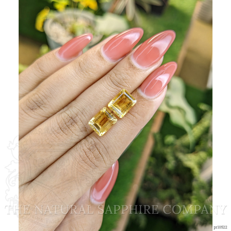 6.18 Ct.Tw. Citrine Pair from Brazil