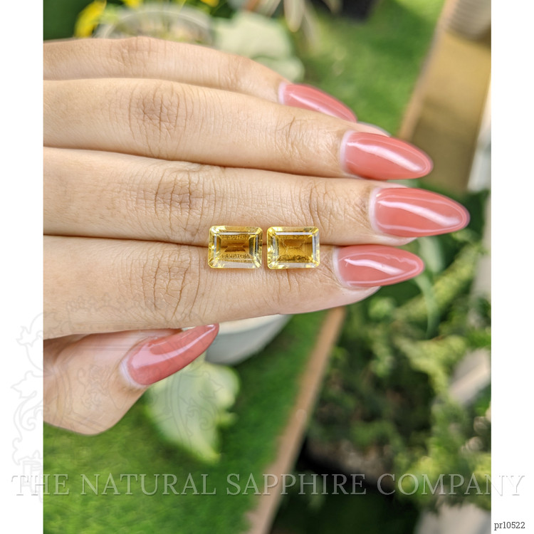 6.18 Ct.Tw. Citrine Pair from Brazil