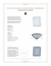 5.42 Ct.Tw.Total Carat Weight Citrine Pair from Brazil 3 D Scan Report