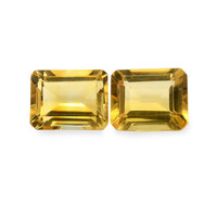 5.45 Ct.Tw. Emerald Citrine Pair