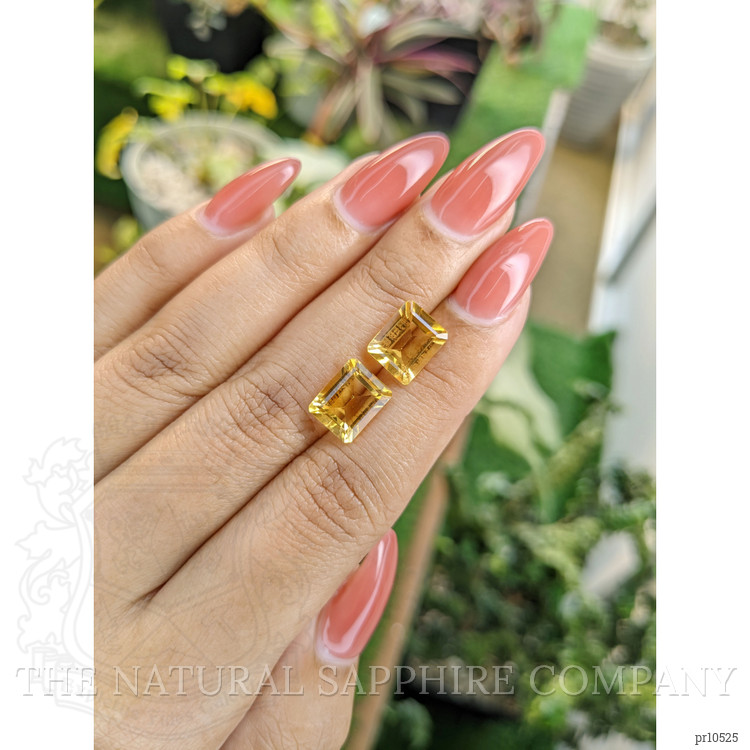 5.63 Ct.Tw. Citrine Pair from Brazil