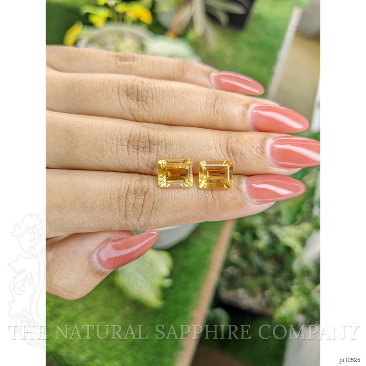 5.63 Ct.Tw. Citrine Pair from Brazil