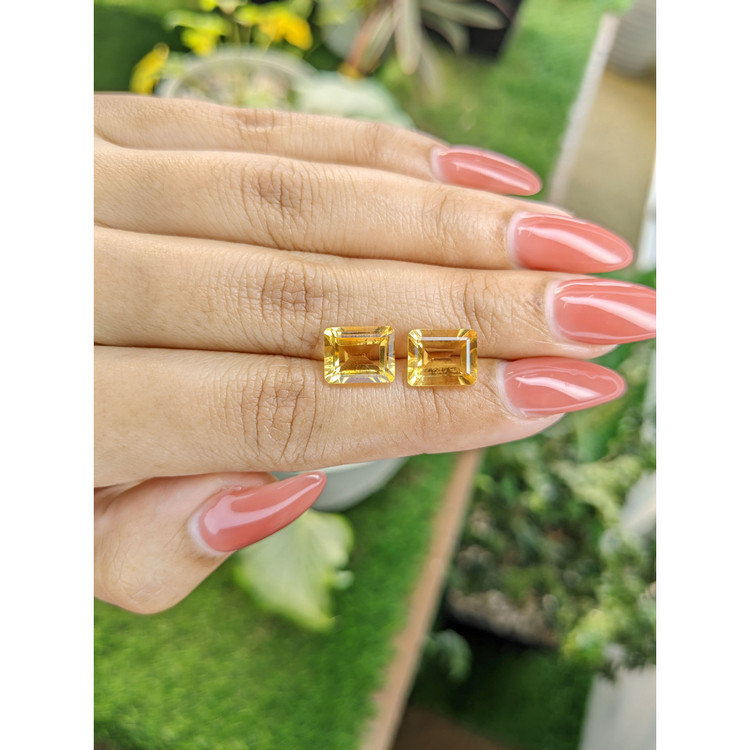 5.63 Ct.Tw. Citrine Pair from Brazil