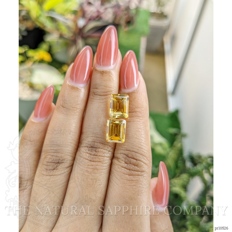 6.56 Ct.Tw. Citrine Pair from Brazil