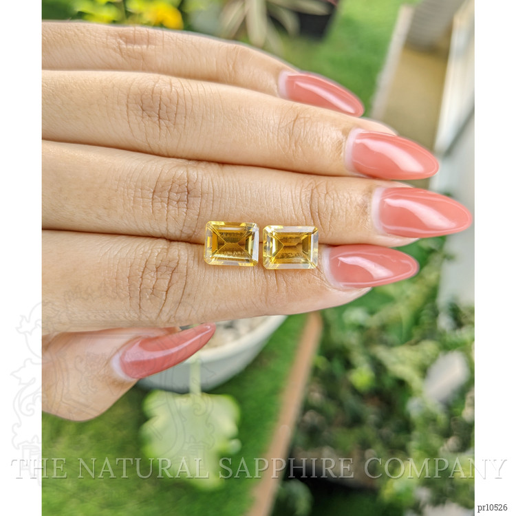 6.56 Ct.Tw. Citrine Pair from Brazil